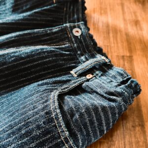 graphzero 5ポケットイージーパンツ【12oz針抜きヘリンボーンデニム】