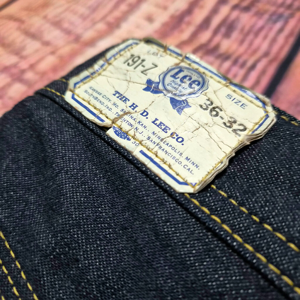 Lee Archives 191-Z　紙のサイズタグ