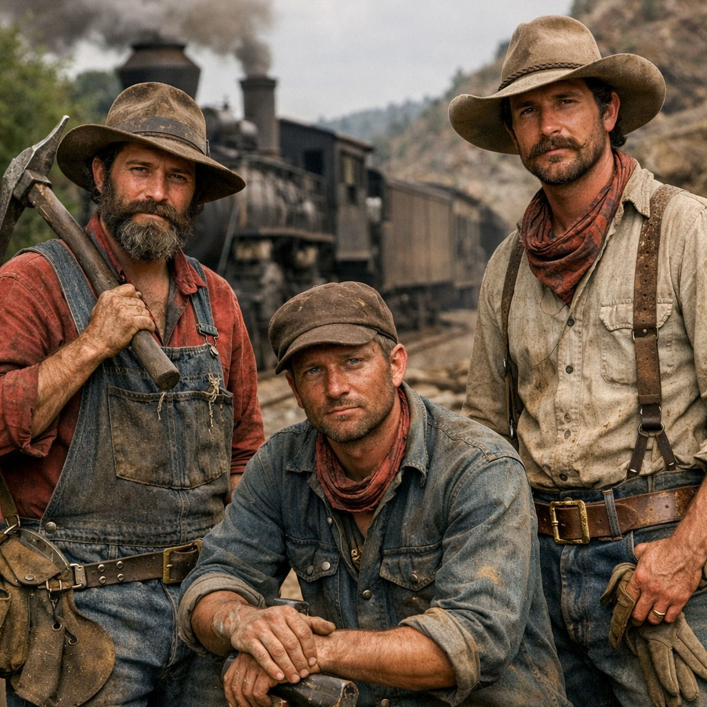 19世紀のアメリカの労働者のイメージ