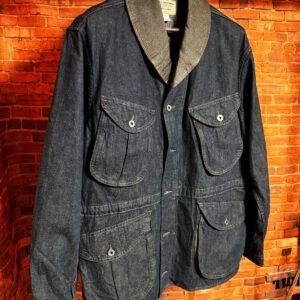 RRL：インディゴ コットンリネン デニム フィールド コート