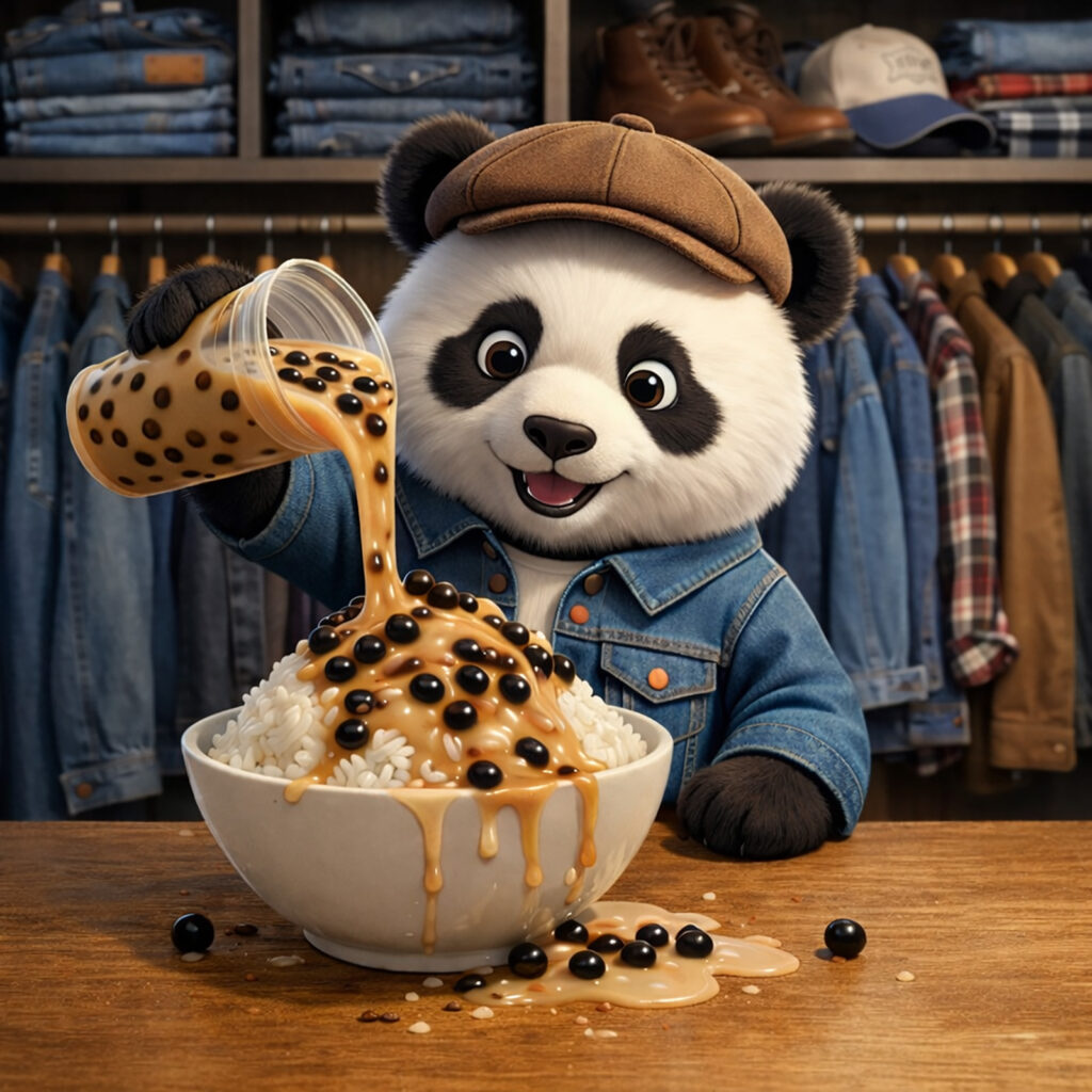 アメカジの定番（白米）に流行（タピオカ）をかけているアイキャッチ画像