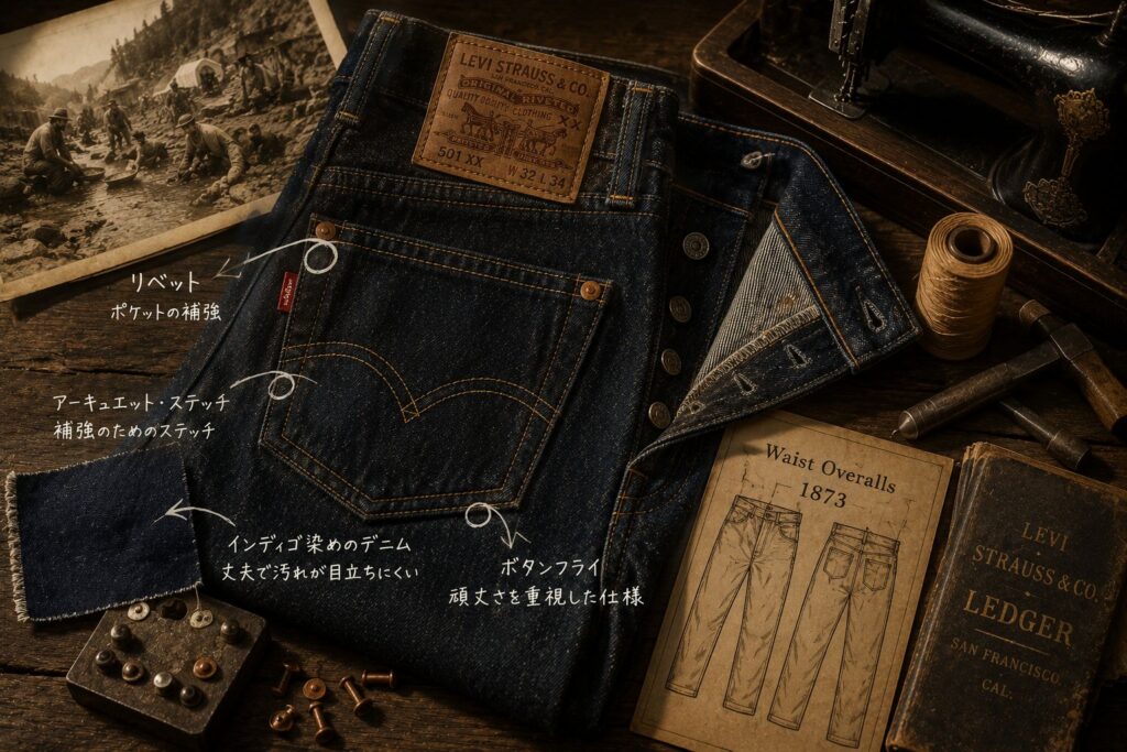 今のジーンズにも残っている、あの頃の名残
