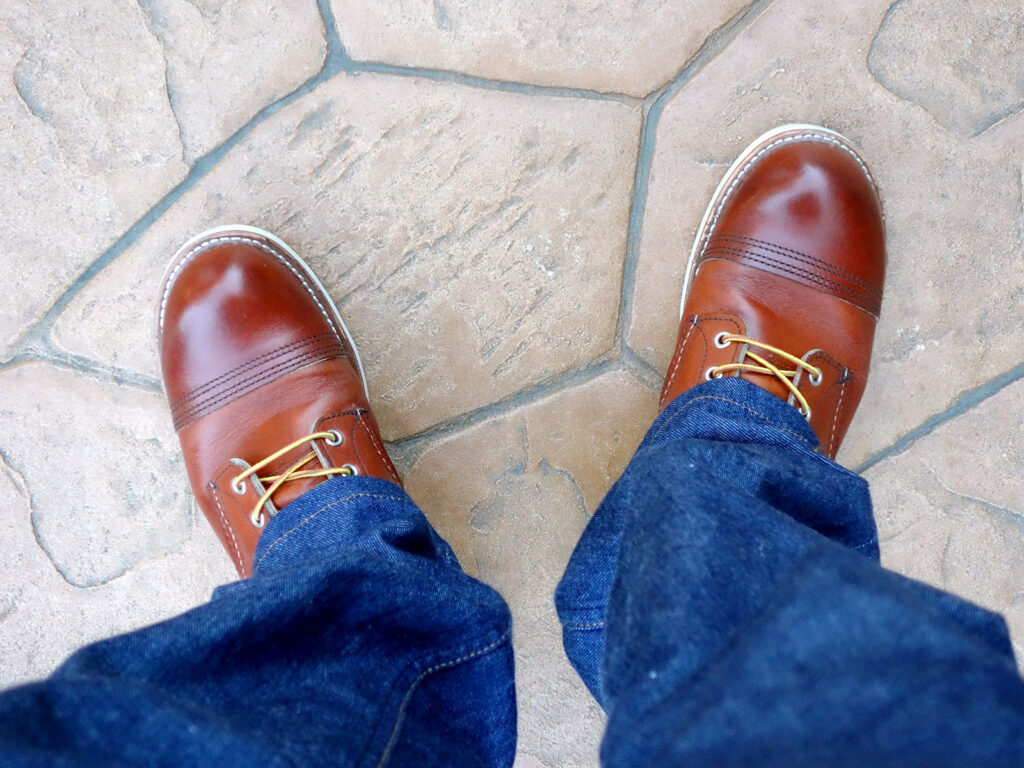 実際にRED WING 8089 オロレンジャーを履いた様子