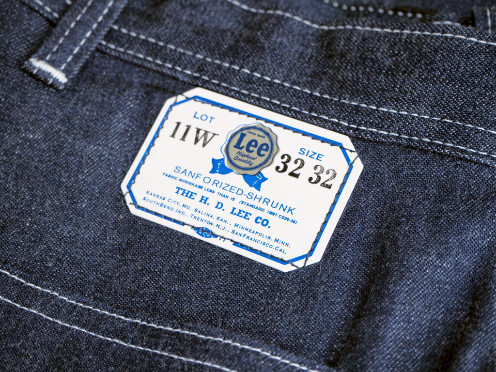 Lee THE ARCHIVES 11-Wの紙パッチ